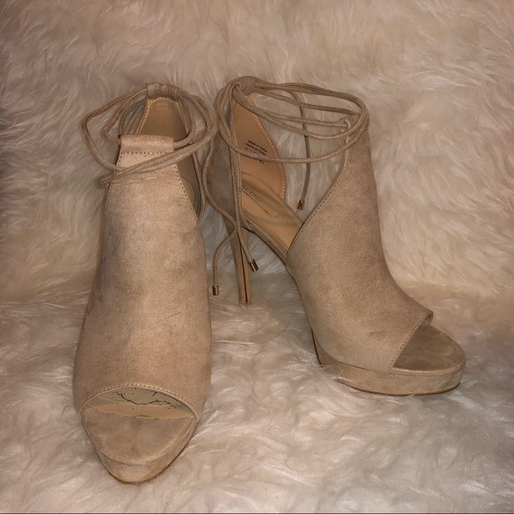 Aldo platform heeled sandals